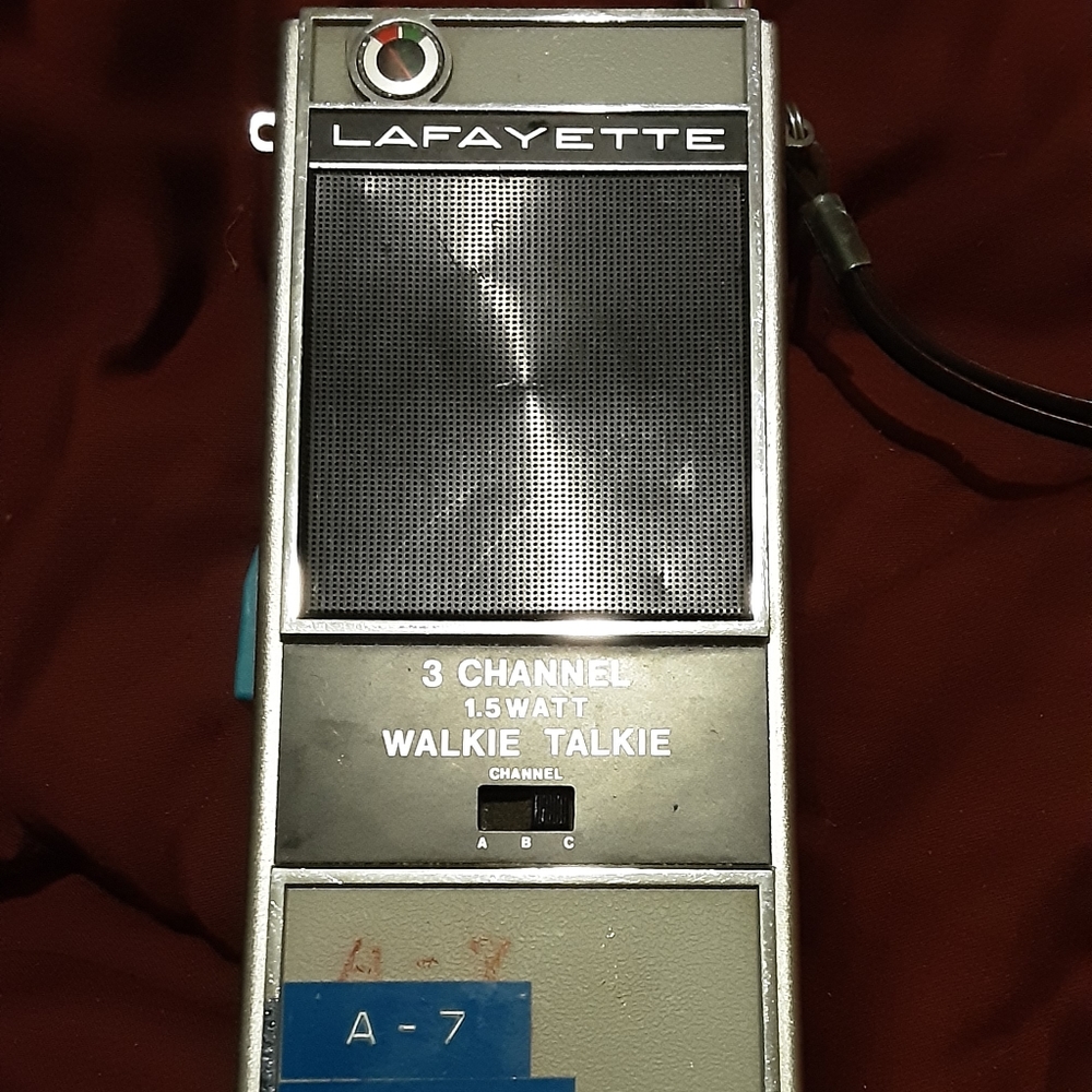 Vintage Lafayette 3 Channel Walkie Talkie